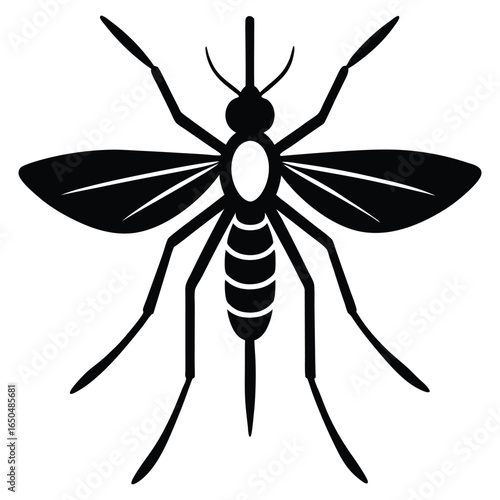 Conceptual illustration of a mosquito transmitting a blood borne disease