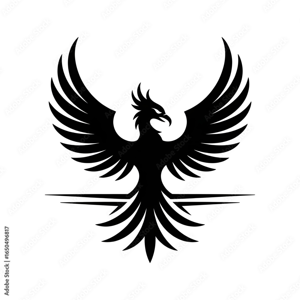 Naklejka premium eagle tattoo vector