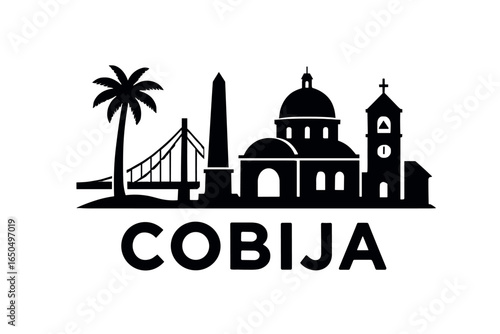 Cobija city skyline with iconic buildings and landmarks