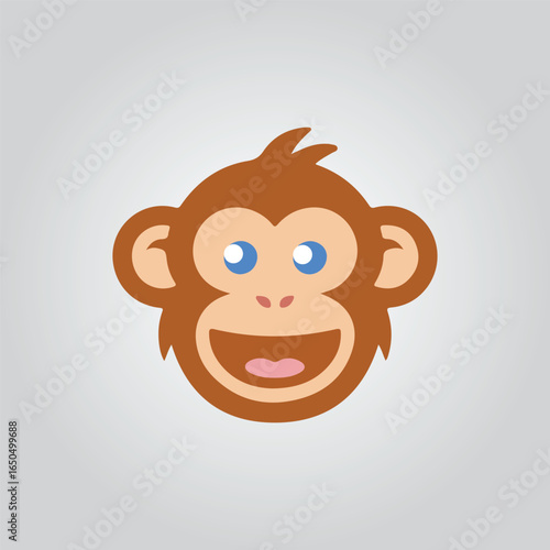 monkey face vector
