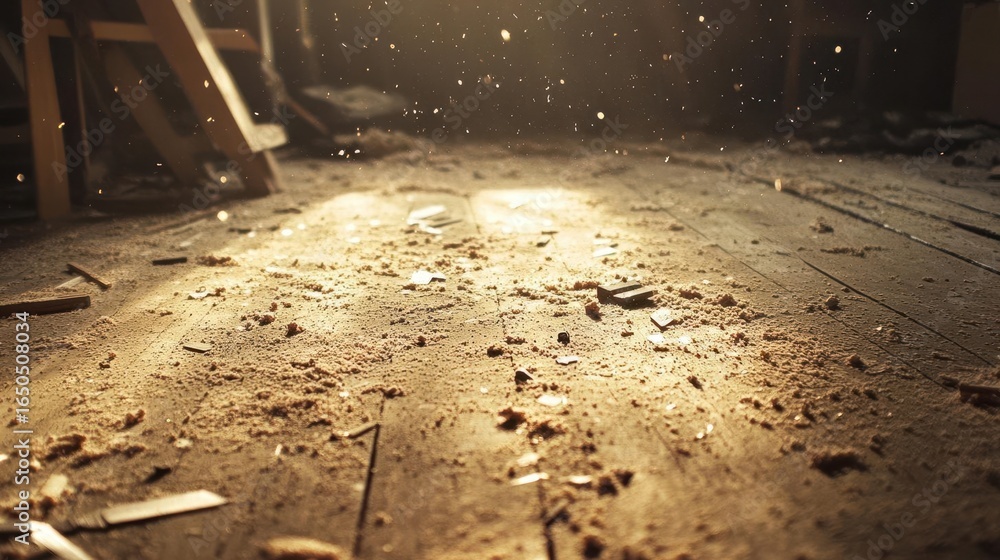 Sunlit Workshop Dust and Wood Shavings Sunlit Workshop Dust and Wood Shavings