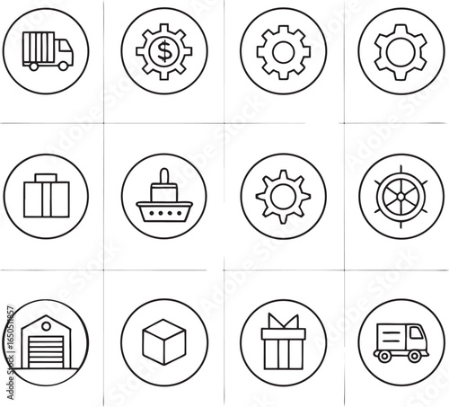 Line Art Icons for Business Use