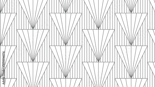 Abstract gray pattern geometric vector seamless ornamental and swatches oriental line texture outline white background