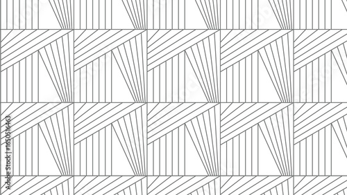 Abstract gray pattern geometric vector seamless ornamental and swatches oriental line texture outline white background