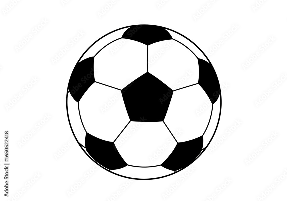 Obraz premium Glowing Soccer Ball Abstract Sports Graphic Design Element isolated on transparent background