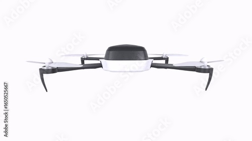 Drone isolated on white background 3d rendering