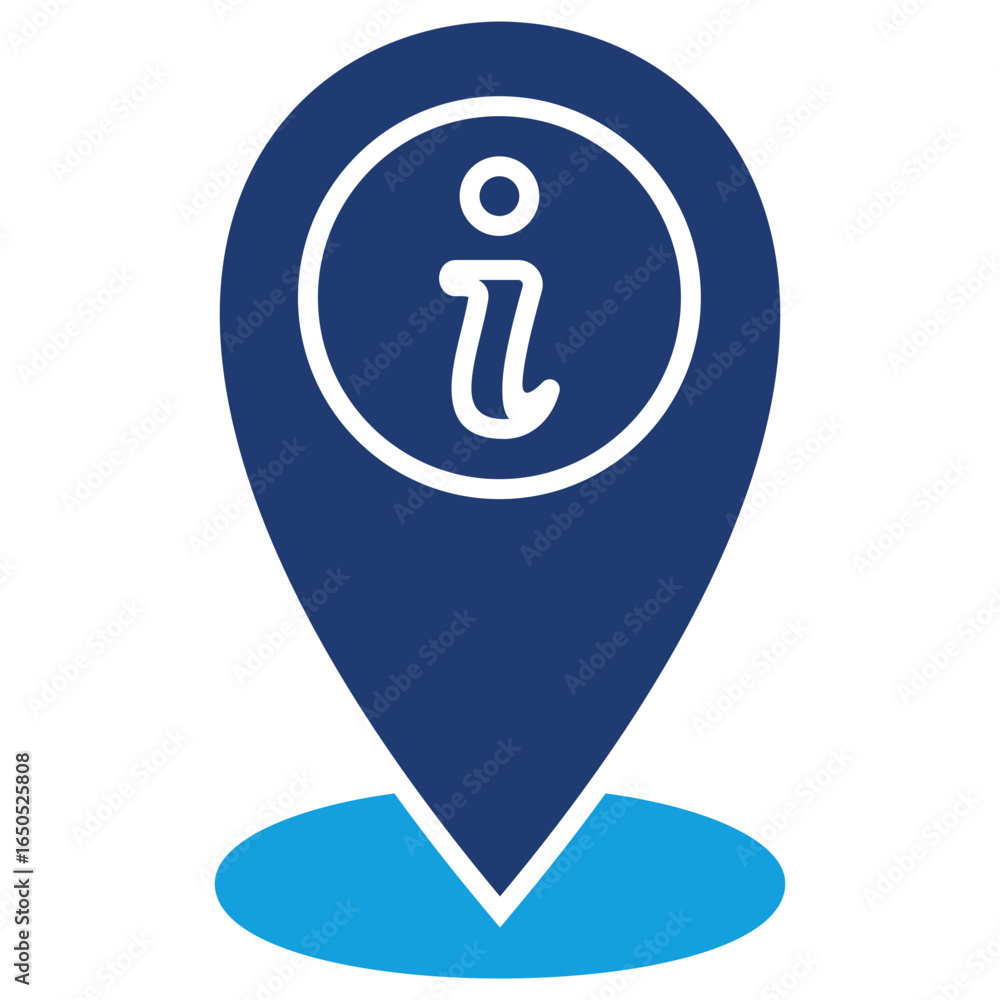 Location Flat Blue Icon Location Flat Blue Icon