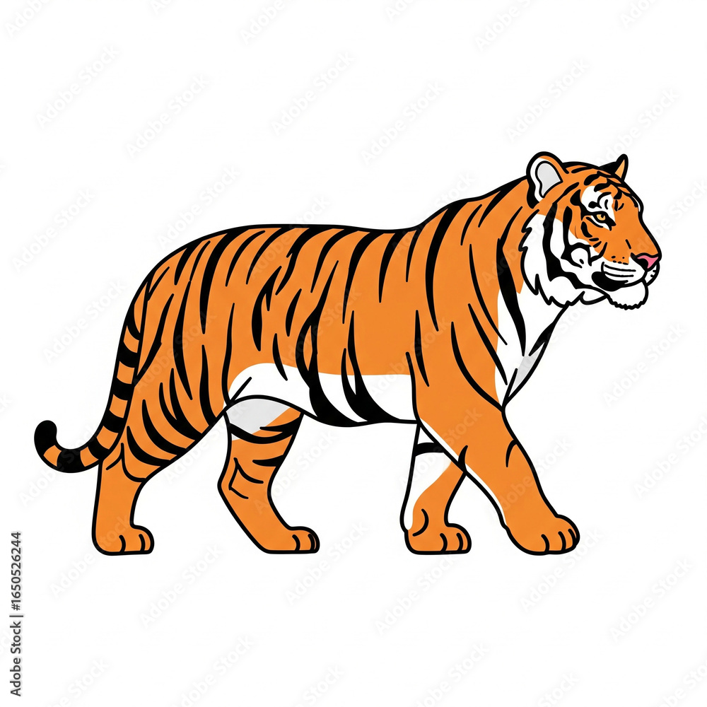 Naklejka premium tiger vector illustration
