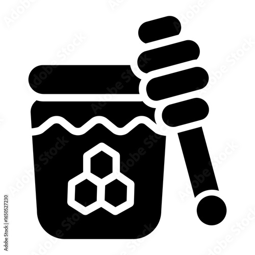 Honey Jar Solid icon