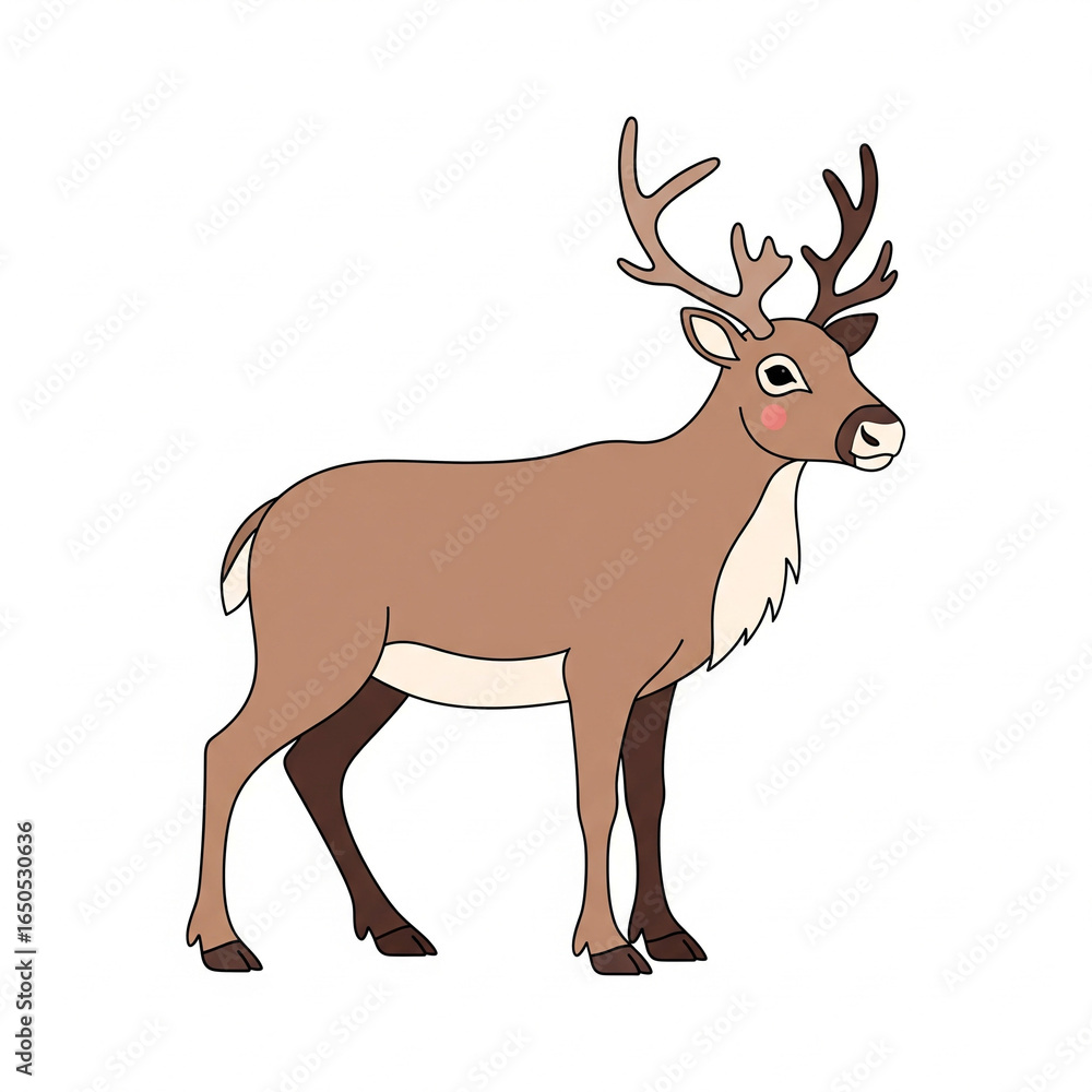 Fototapeta premium deer vector illustration