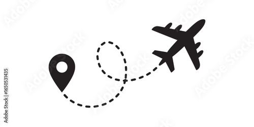Airplane Route Planning a Journey, Outlining Destinations for Your Next Trip