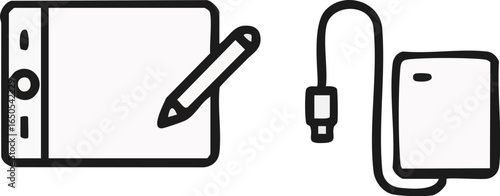 Digital Tablet Stylus and Power Bank.