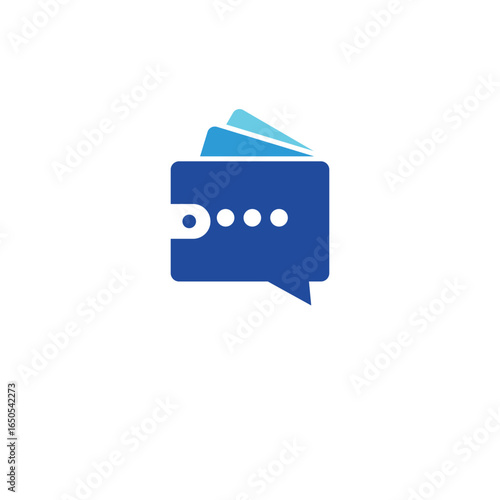 Wallet Logo Design Graphic Vector