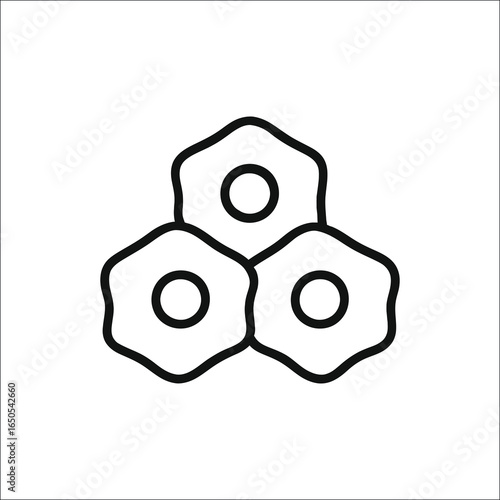 Illustration of epithelial cells from urine isolated on white background isolated on transparent background