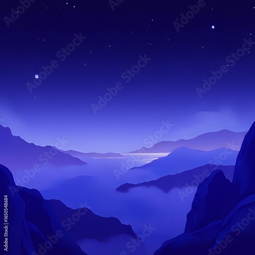 mountains and clouds
