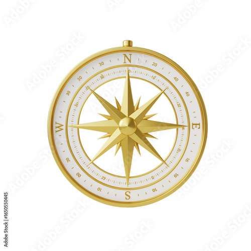 Wallpaper Mural Golden Compass Rose – A radiant symbol of direction, destiny, and the timeless journey of the soul Torontodigital.ca