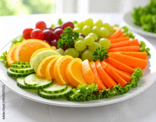 Wallpaper Mural Colorful and Healthy Appetizer Plate A Delicious Arrangement of Fruits and Vegetables Torontodigital.ca