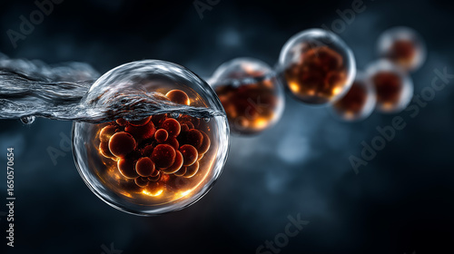 Electrolysis Water Splitting Molecular Visualization