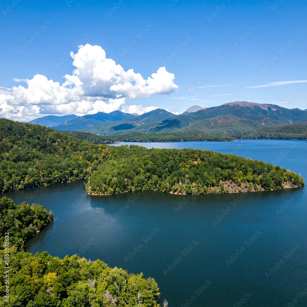 Obraz premium Scenic lake and mountains (3)