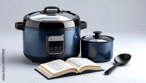 Blue Slow Cooker Recipe Book.