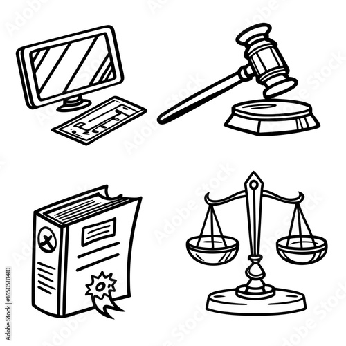 law and justice icon