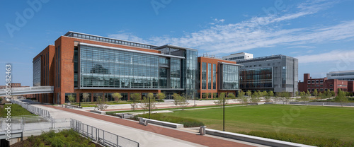 A wide-angle photograph of the university's new law school building on campus, which is located in downtown Ashland or Pittsburgh.