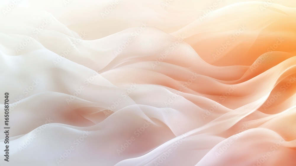 Obraz premium Soft, flowing fabric in pastel colors