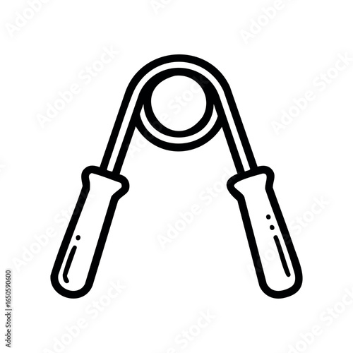 Hand grip exerciser isolated