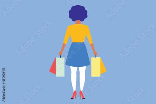 Woman with shopping bags fashion retail, woman, shopping, bags, fashion, retail, consumerism, purchases, style, female, carrying, holding, shopping bags, retail therapy, consumer, shopper, fashionista