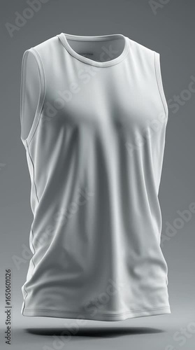 Vertical animated video of sleeveless sportswear mockup 