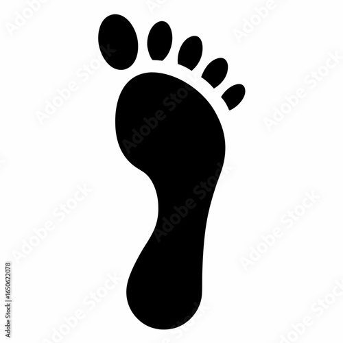 Silhouette Footprint Vector