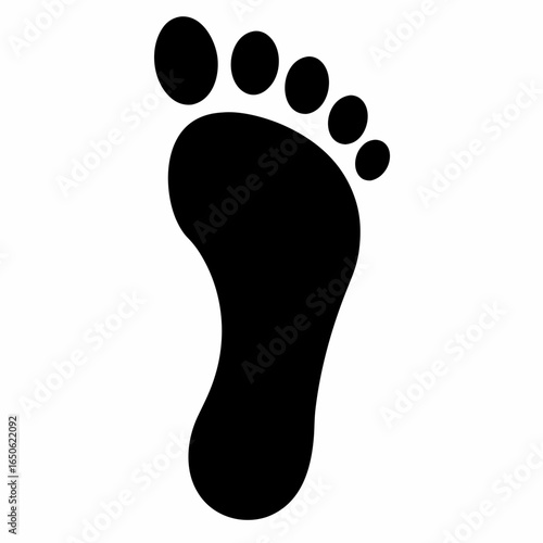 Silhouette Footprint Vector