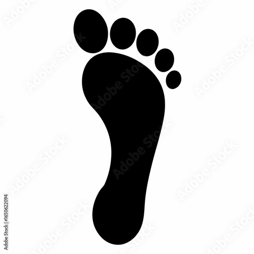 Silhouette Footprint Vector
