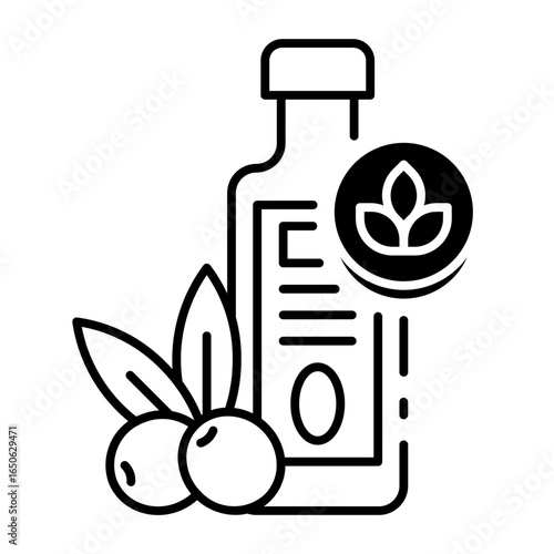This Organic olive oil icon is suitable for Organic Product, etc.