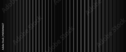 Black oblique straight line background. Masculine dark linear abstract wallpaper. Elegant luxury striped gradient texture. Grey diagonal lines backdrop for flyer, banner, poster, presentation. Vector