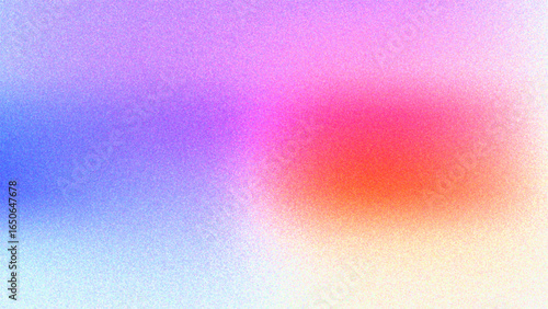 Abstract background with a gradient blend of soft, pastel colors, including pink, blue, and yellow, with a subtle grainy texture.