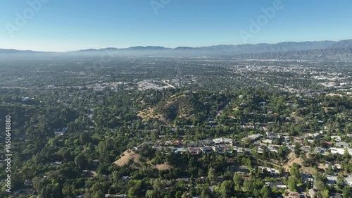 Wallpaper Mural San Fernando Valley Aerial Shot of Studio City from Beverly Hills Autry Overlook Back L Torontodigital.ca