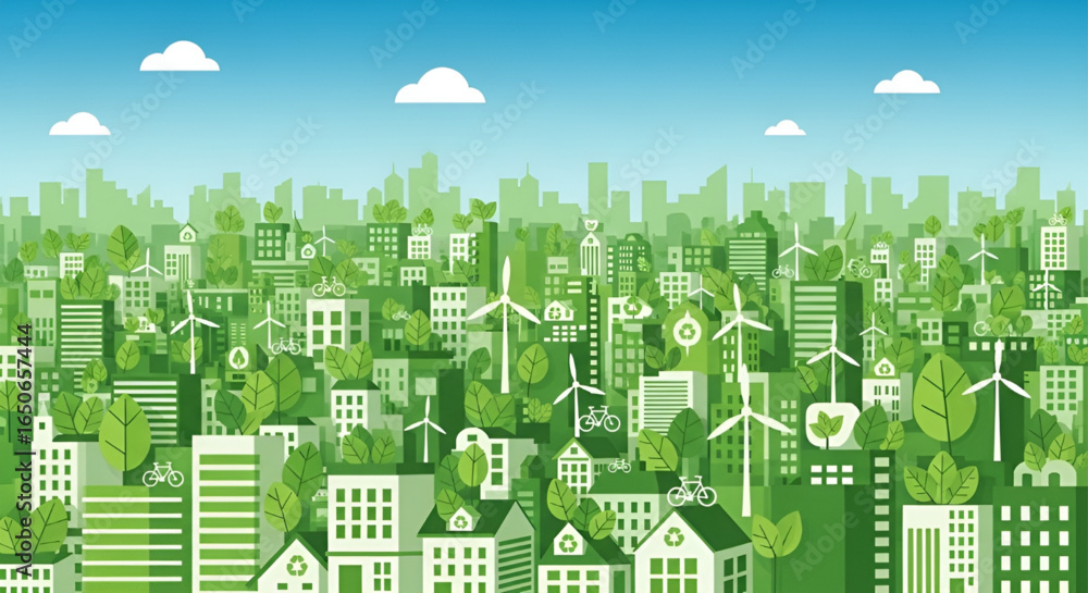 Fototapeta premium Clean Air Now campaign hashtag graphic