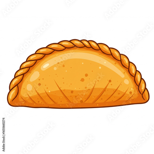 Golden baked empanada with delicious crust inviting you to enjoy a tasty snack or meal