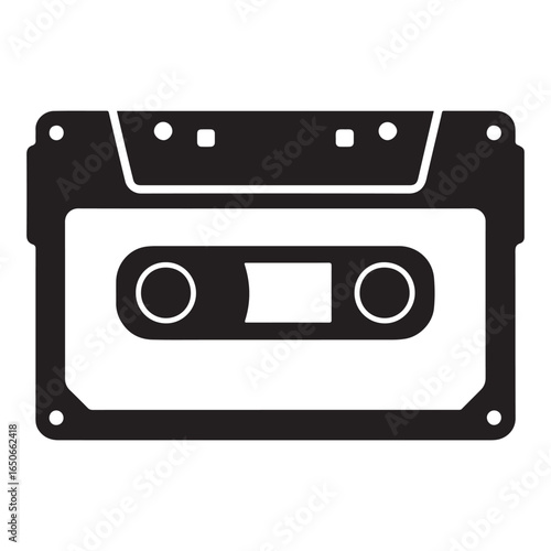 Nostalgic Tunes Iconic Cassette Vector Design