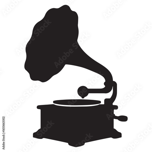 Timeless Tunes Antique Gramophone Vector Design