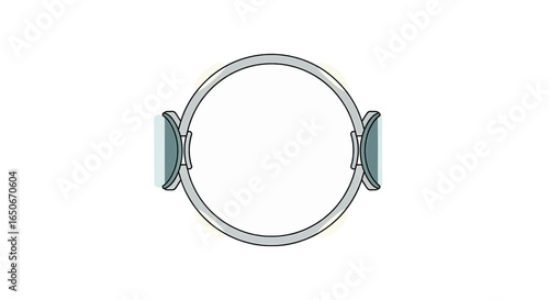 Vector illustration of a professional dental cheek and lip retractor, an orthodontic mouth opener for oral hygiene and dental care procedures, isolated on a white background.
