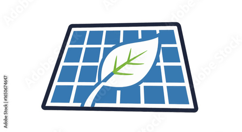 Green Energy Solar Panel Logo for Sustainable Power Solutions