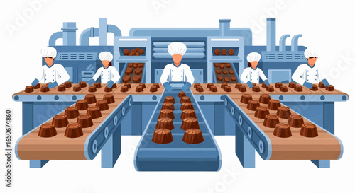 Chocolate Production Line Automated Confectionery Factory Manufacturing Sweets