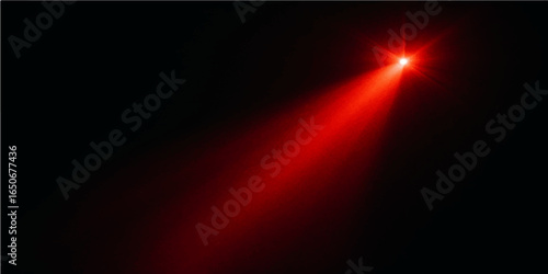 Vibrant motion of glowing colorful lights on a dark abstract background with a bright red flash and blue flares