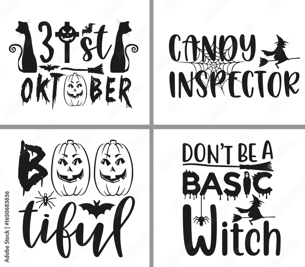 Naklejka premium Halloween t-shirt design