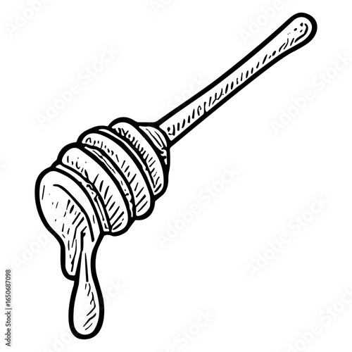 Honey Dipper with Drip