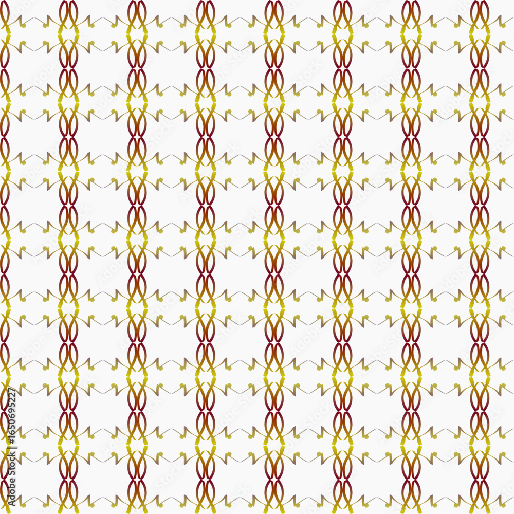 Obraz premium An infinitely repeating pattern featuring abstract shapes in various pastel colors on a black background. Perfect for textiles, wallpapers, digital backgrounds, and modern graphic projects.