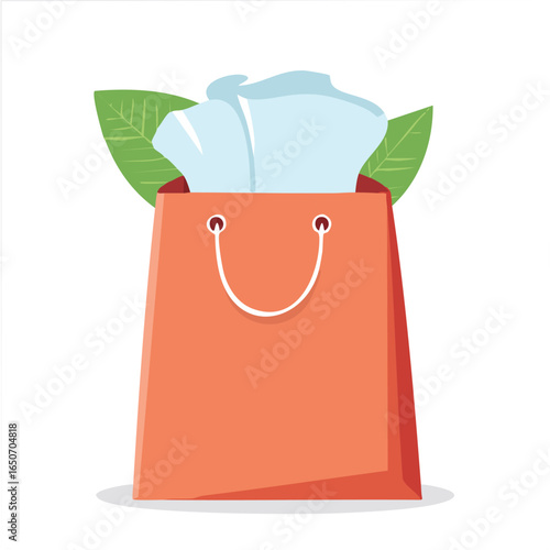 Gift bag with tissue paper