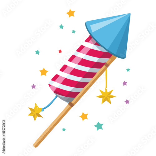 Birthday firecracker rocket